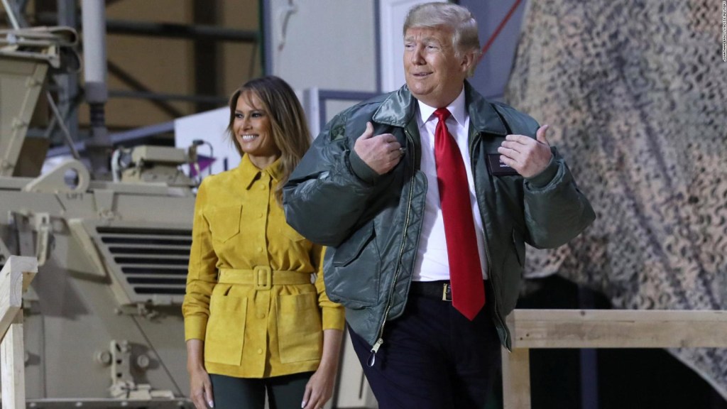 Donald Trump y Melania llegan a Iraq