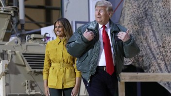 Donald Trump y Melania llegan a Iraq