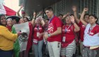 Jóvenes mexicanos esperan al papa Francisco en Panamá