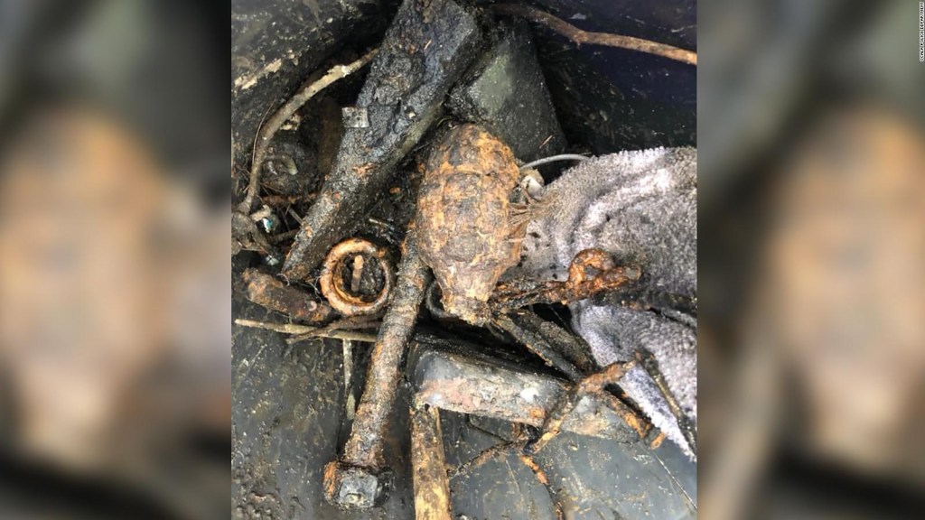 Pareja encontró en la Florida una granada de la Segunda Guerra Mundial