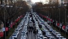 Taxistas en Madrid protestan contra Uber y Cabify
