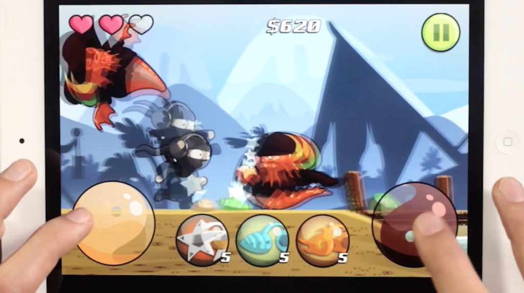 En Audio Ninja, la destreza del jugador se va afianzando a medida que repite y avanza en los niveles. 