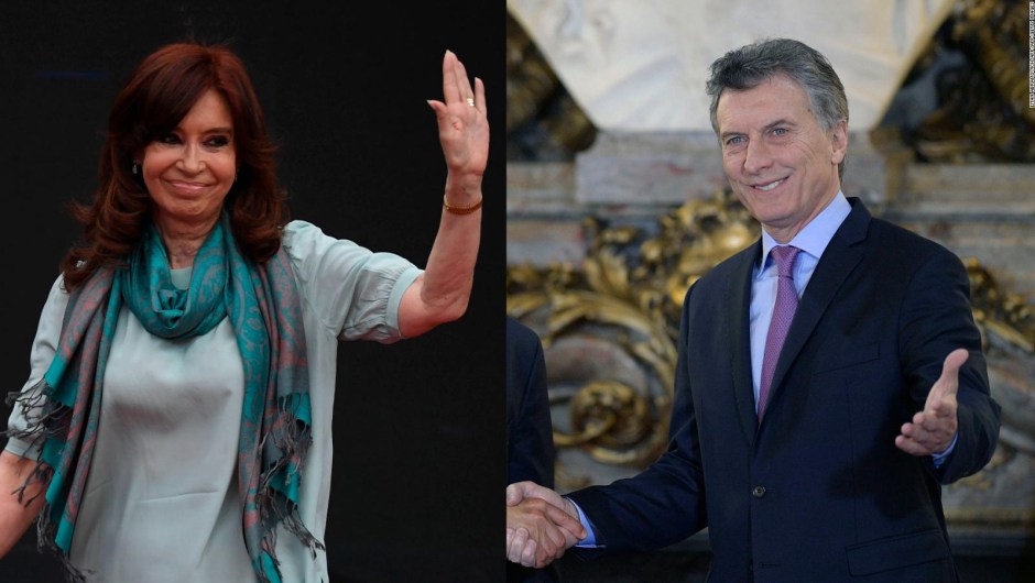 Imagen positiva y negativa de Cristina F. de Kirchner y Mauricio Macri