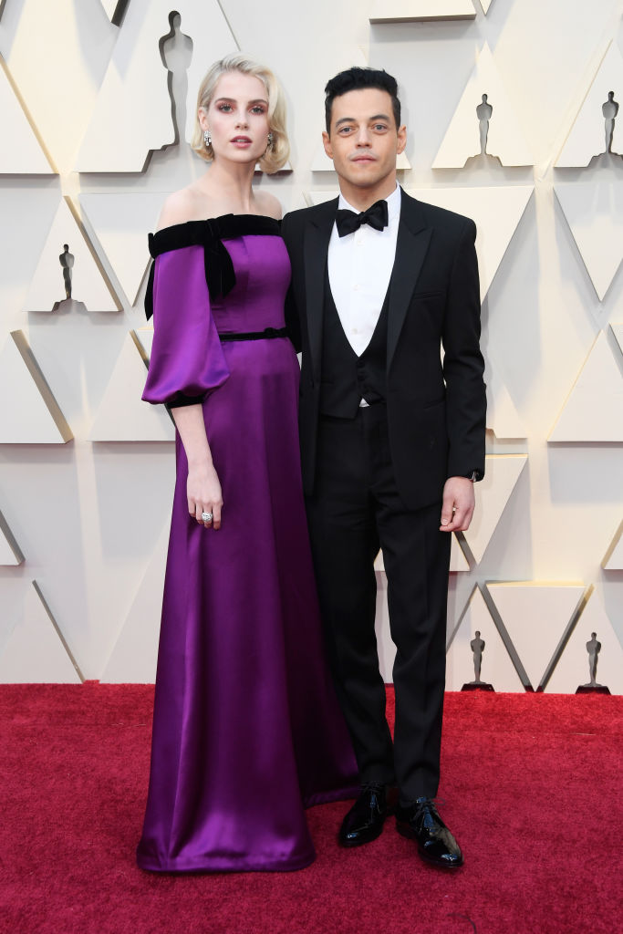 HOLLYWOOD, CALIFORNIA - FEBRUARY 24: (L-R) Lucy Boynton and Rami Malek attend the 91st Annual Academy Awards at Hollywood and Highland on February 24, 2019 in Hollywood, California. (Photo by Frazer Harrison/Getty Images)