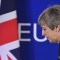 British Prime Minister Theresa May walks after holding a press conference on March 22, 2019, on the first day of an EU summit focused on Brexit, in Brussels. - European Union leaders meet in Brussels on March 21 and 22, for the last EU summit before Britain's scheduled exit of the union. (Photo by Emmanuel DUNAND / AFP) (Photo credit should read EMMANUEL DUNAND/AFP/Getty Images)
