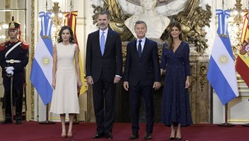 Los reyes de España visitan Argentina