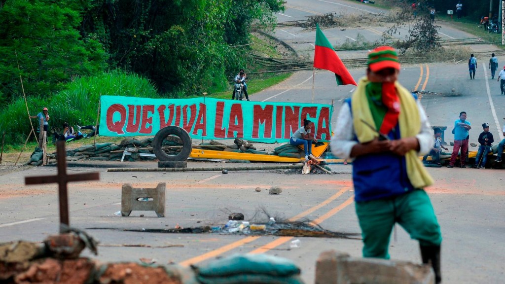 Desacuerdo entre los indígenas y el Gobierno de Colombia