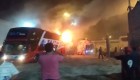Así fue el mortal incendio de un autobús de pasajeros