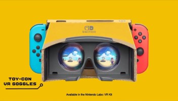 Nintendo anuncia lanzamiento de "Mario" y "Zelda" en realidad virtual