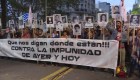 Uruguayos protestan contra la impunidad de militares