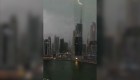 Rayos sobre el Burj Khalifa crearon una terrorífica imagen