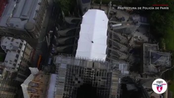 Así se ve Notre Dame desde un drone