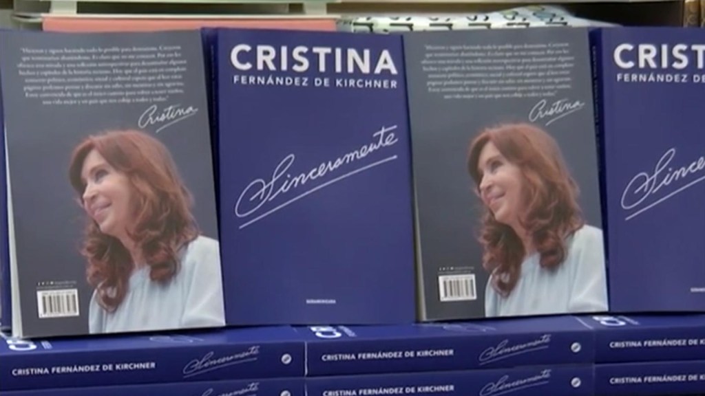 ¿Recibirá Cristina Fernandez de Kirchner ganancias por su libro "Sinceramente"?