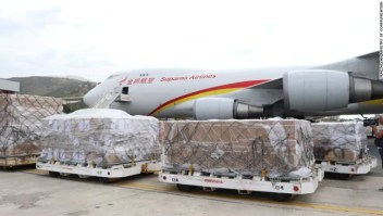 Avión, carga, China, Venezuela