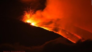 La erupción del monte Etna dejó estas imágenes