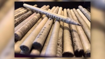 Suyana, lápices con papel reciclado