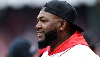 BOSTON, MASSACHUSETTS - APRIL 09: David Ortiz looks on before the Red Sox home opening game against the Toronto Blue Jays at Fenway Park on April 09, 2019 in Boston, Massachusetts. (Photo by Maddie Meyer/Getty Images)