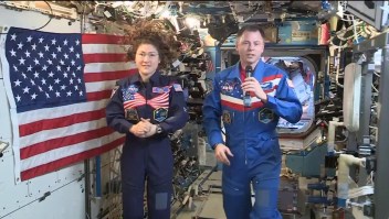Astronautas envían un mensaje por el 4 de julio