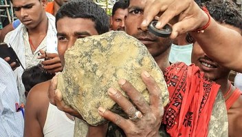 Cae supuesto meteorito en el este de India