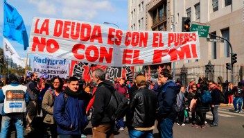 Protestas contra Macri en Buenos Aires