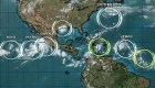Alto número de ciclones activos en el Atlántico y Pacífico