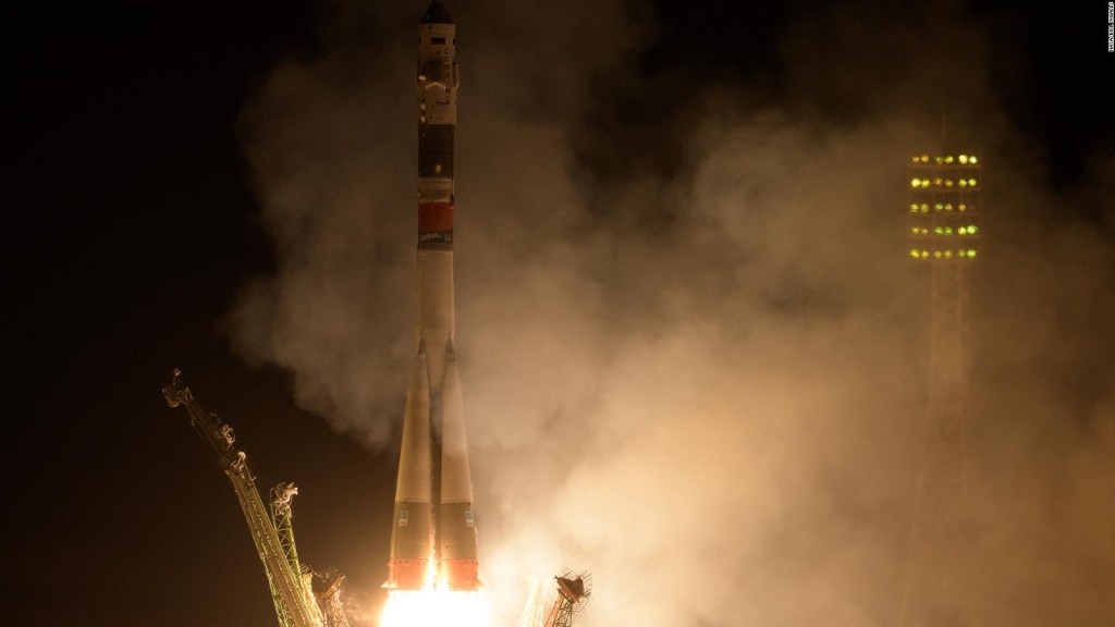 Despega la cápsula Soyuz rumbo a la Estación Espacial Internacional