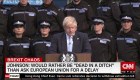 Boris Johnson: "Preferiría caer muerto en una zanja" que demorar el brexit