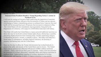 Trump implementa sanciones a Turquía