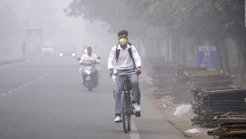 La contaminación del aire cubre a Nueva Delhi