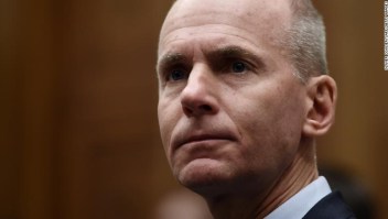 Boeing CEO Dennis Muilenburg testifies at a hearing in front of congressional lawmakers on Capitol Hill in Washington, DC on October 30, 2019. (Photo by Olivier Douliery / AFP) (Photo by OLIVIER DOULIERY/AFP via Getty Images)