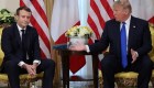 Trump y Macron exhiben sus diferencias