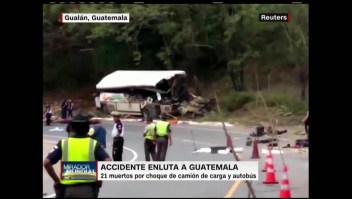 Guatemala de luto por accidente de tránsito mortal