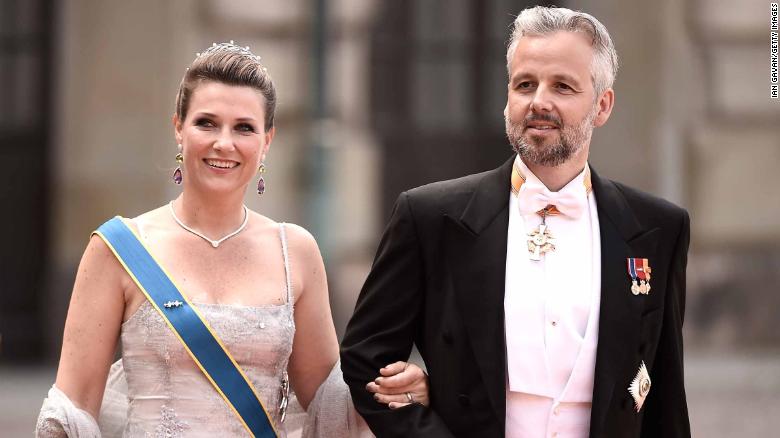 STOCKHOLM, SWEDEN - JUNE 13: Princess Maertha Louise of Norway and her husband Ari Behn attend the royal wedding of Prince Carl Philip of Sweden and Sofia Hellqvist at The Royal Palace on June 13, 2015 in Stockholm, Sweden. (Photo by Ian Gavan/Getty Images)