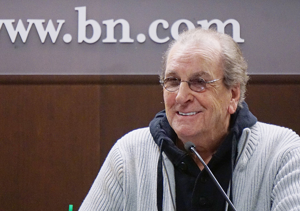 NEW YORK, NY - OCTOBER 24: Actor Danny Aiello speaks to an audience before he signs copies of his book "I Only Know Who I Am When I Am Somebody Else"at Barnes & Noble 82nd Street on October 24, 2014 in New York City. (Photo by Mike Coppola/Getty Images)