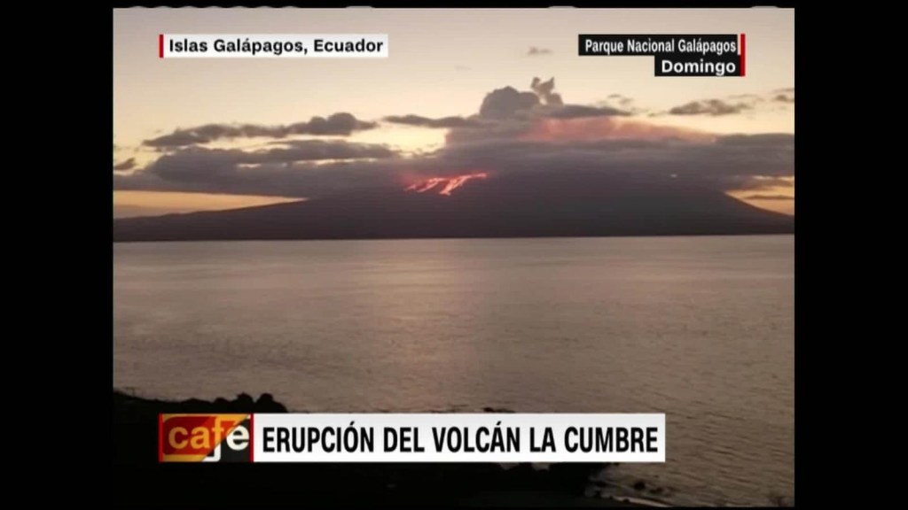 Ecuador: Erupción del volcán La Cumbre
