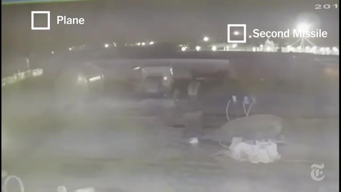 Video mostraría misiles impactando avión ucraniano
