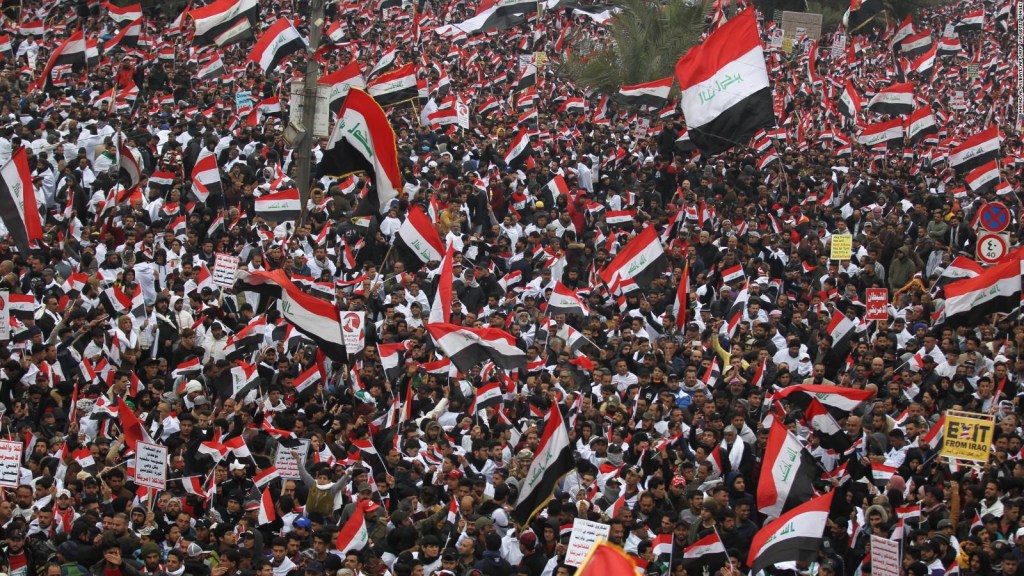 Iraq: masivas protestas contra EE.UU.