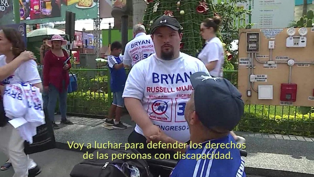 Peruano con síndrome de Down quiere ser congresista