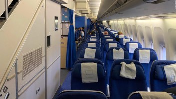 Asi es viajar en clase ejecutiva en un vuelo fantasma