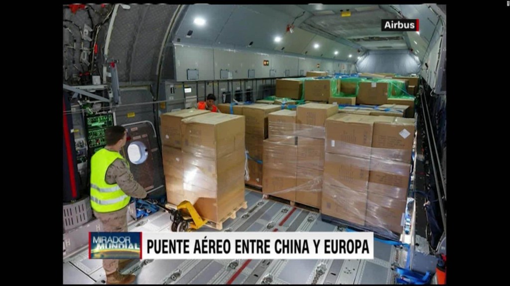 Airbus transportó millones de mascarillas a Europa