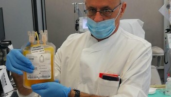 Tratamiento experimental plasma anticuerpos Italia