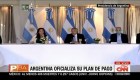 Argentina oficializa su oferta para reestructurar su deuda baja legislación internacional