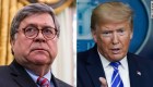 Barr no coincide con Trump en versión sobre búnker en la Casa Blanca