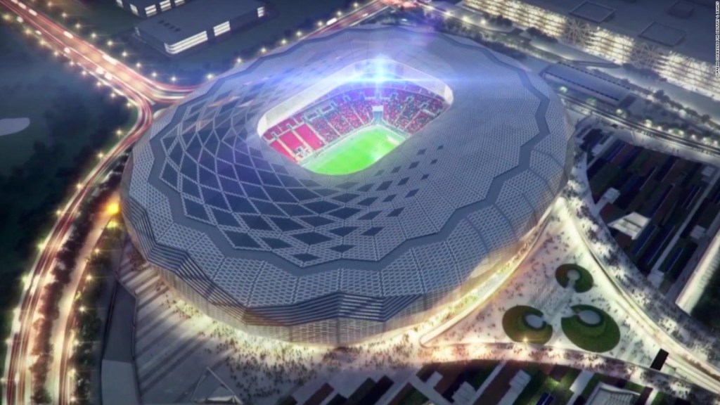 Qatar presenta su estadio "Diamante en el Desierto"