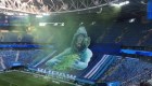Rusia: impresionante recibimiento artístico en un partido de fútbol
