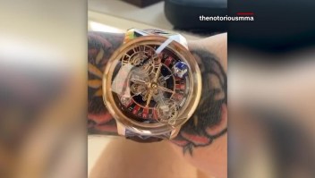 Conor McGregor y su reloj que valdría más de US$ medio millón