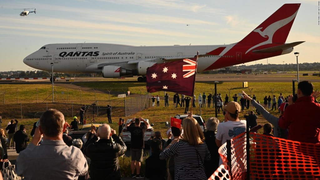 Se despide el último Boeing 747 de Qantas