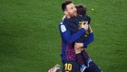Así celebraron los hijos de Messi su golazo