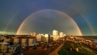 Fotógrafo aficionado logra capturar un arcoíris perfecto