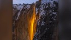 El fenómeno de la "cascada de fuego" en el parque Yosemite